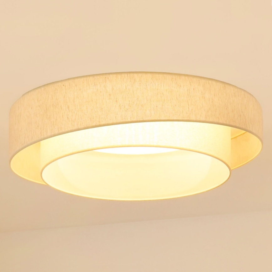 Brilagi - LED Prigušiva plafonjera SHINE LED/24W/230V 3000/4000/6500K kremasta + Daljinski upravljač