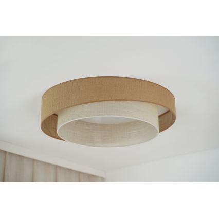 Brilagi - LED Prigušiva plafonjera SHINE LED/24W/230V pr. 60 cm 3000/4000/6500K bež/kremasta + Daljinski upravljač