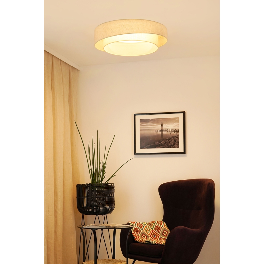 Brilagi - LED Prigušiva plafonjera SHINE LED/24W/230V 3000/4000/6500K kremasta + Daljinski upravljač