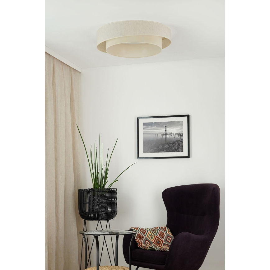 Brilagi - LED Prigušiva plafonjera SHINE LED/24W/230V 3000/4000/6500K kremasta + Daljinski upravljač