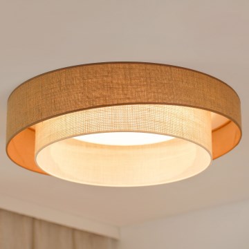 Brilagi - LED Prigušiva plafonjera SHINE LED/24W/230V pr. 60 cm 3000/4000/6500K bež/kremasta + Daljinski upravljač