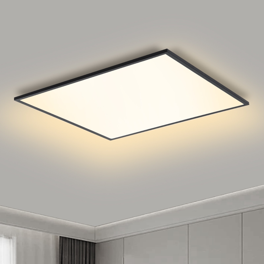Brilagi - LED Prigušiva plafonjera SLIMFRAME LED/58W/230V 60x60 cm 3000-6000K crno + Daljinski upravljač