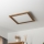Brilagi - LED Prigušiva plafonjera SLIMFRAME WOOD LED/36W/230V 49,5x49,5 cm 3000-6000K braon + Daljinski upravljač