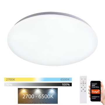 Brilagi - LED Prigušiva plafonjera SMART LED/24W/230V 2700-6500K Wi-Fi Tuya + Daljinski upravljač