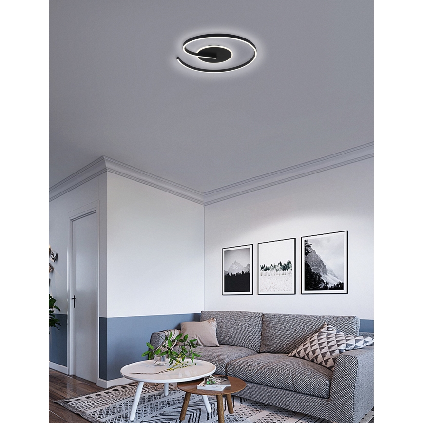 Brilagi - LED Prigušiva plafonjera SPIRAL LED/56W/230V 3000/4000/6000K + Daljinski upravljač