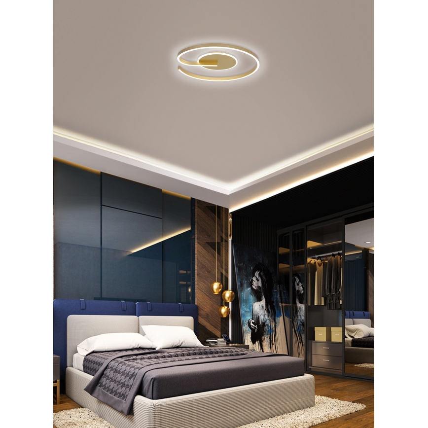 Brilagi - LED Prigušiva plafonjera SPIRAL LED/56W/230V 3000/4000/6000K + Daljinski upravljač