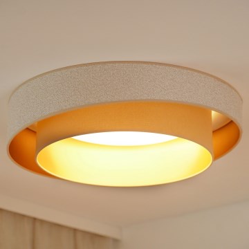 Brilagi - LED Prigušiva plafonjera VEGAS SHINE LED/24W/230V pr. 60 cm 3000/4000/6500K kremasta/bež + Daljinski upravljač
