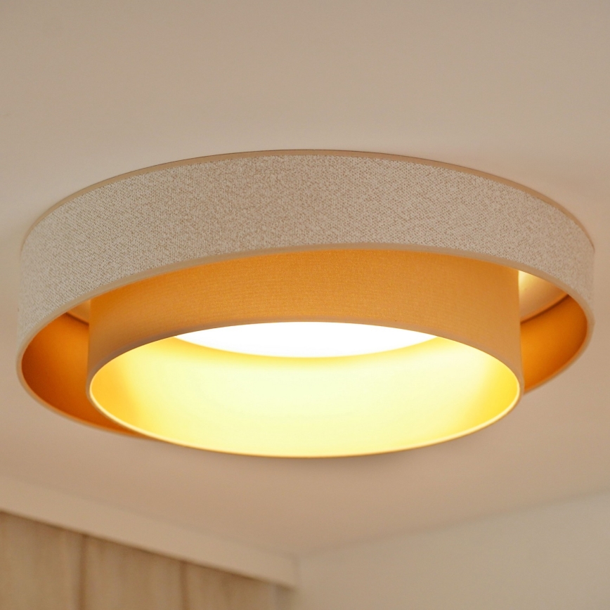 Brilagi - LED Prigušiva plafonjera VEGAS SHINE LED/24W/230V pr. 60 cm 3000/4000/6500K kremasta/bež + Daljinski upravljač