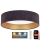 Brilagi - LED Prigušiva plafonjera VELVET SMART LED/36W/230V pr. 55 cm 2700-6500K Wi-Fi Tuya sivo/zlatna + Daljinski upravljač