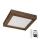 Brilagi - LED Prigušiva plafonjera za kupatilo WOODY FRAME LED/24W/230V hrast 30x30 cm 3000-6000K IP44 + Daljinski upravljač