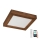 Brilagi - LED Prigušiva plafonjera za kupatilo WOODY FRAME LED/24W/230V hrast trešnja 30x30 cm 3000-6000K IP44 + Daljinski upravljač