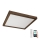 Brilagi - LED Prigušiva plafonjera za kupatilo WOODY FRAME LED/50W/230V hrast 60x60 cm 3000-6000K IP44 + Daljinski upravljač