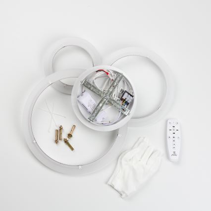 Brilagi - LED prigušiva plafonska lampa ORBITS LED/40W/230V 3000-6500K bela + daljinski upravljač