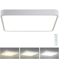 Brilagi - LED prigušiva plafonska lampa POOL SQUARE LED/48W/230V 3000-6000K 50x50 cm bela + daljinski upravljač