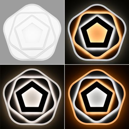 Brilagi - LED prigušiva plafonska lampa MODERN LED/64W/230V 2700-6500K prečnik 40 cm + daljinski upravljač