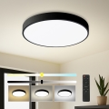 Brilagi - LED prigušiva plafonska svetiljka POOL LED/60W/230V 3000-6000K prečnik 60 cm crna + daljinski upravljač