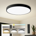 Brilagi - LED prigušiva plafonska svetiljka POOL SMART LED/100W/230V 3000-6000K pr. 80 cm Wi-Fi Tuya crna + daljinski upravljač
