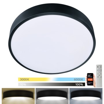 Brilagi - LED prigušiva plafonska svetiljka POOL SMART LED/48W/230V 40 cm 3000-6000K Wi-Fi Tuya + daljinski upravljač crna