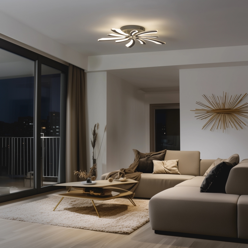 Brilagi - LED prigušiva plafonska lampa TWIST LED/55W/230V 3000-6500K antracit + daljinski upravljač