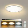 Brilagi - LED prigušiva plafonska svetiljka ULTRA SLIM LED/18W/230V 2700-6500K prečnik 30 cm bela sa daljinskim upravljačem