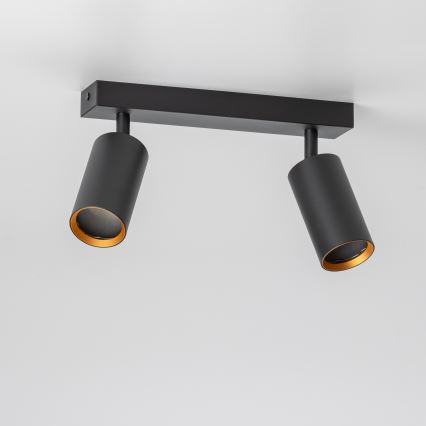 Brilagi - LED RGBW prigušiva spot svetiljka SELE 2xGU10/6,5W/230V 2700-6500K crna/zlatna