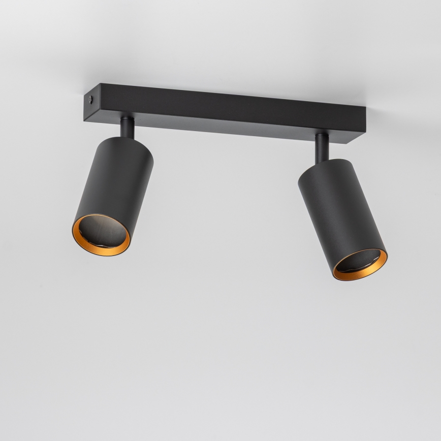 Brilagi - LED RGBW prigušiva spot svetiljka SELE 2xGU10/6,5W/230V 2700-6500K crna/zlatna
