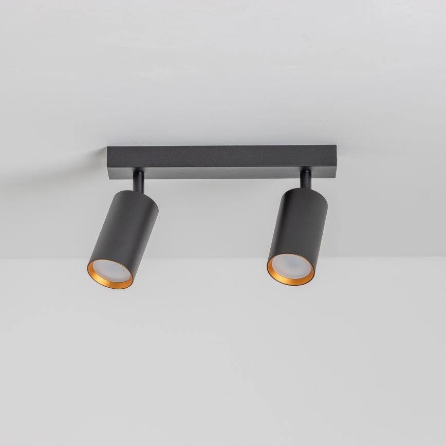 Brilagi - LED RGBW prigušiva spot svetiljka SELE 2xGU10/6,5W/230V 2700-6500K crna/zlatna