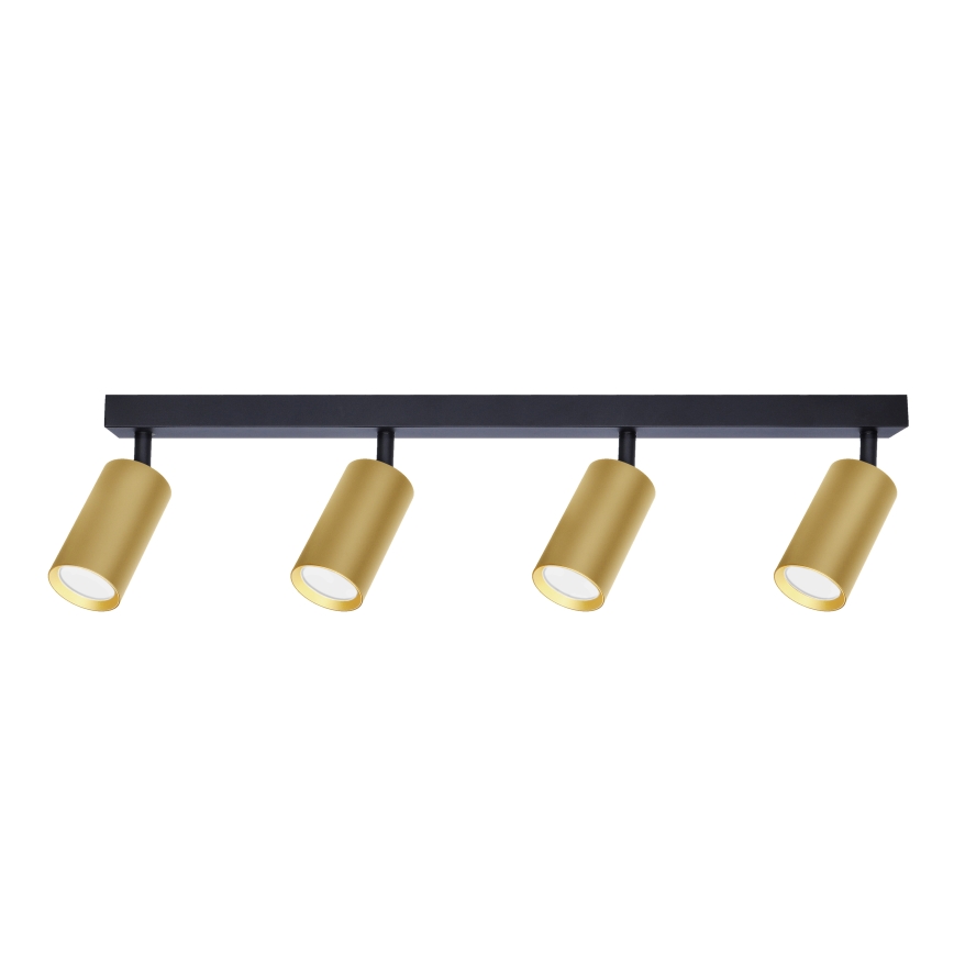 Brilagi - LED RGBW prigušiva spot svetiljka SELE GOLDEN 4xGU10/6,5W/230V 2700-6500K crna/zlatna