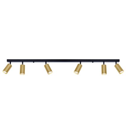Brilagi - LED RGBW prigušiva spot svetiljka SELE GOLDEN 6xGU10/6,5W/230V 2700-6500K crna/zlatna