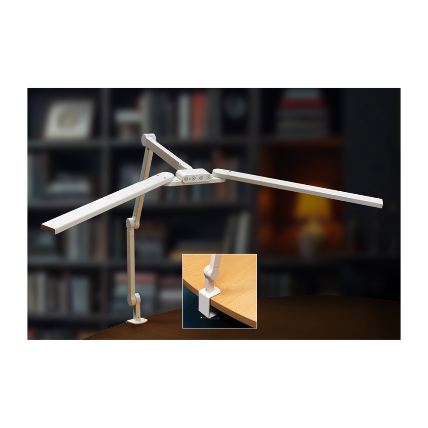 Brilagi - LED Prigušiva dodirna fleksibilna stona lampa VARIO LED/24W/230V 3000-6500K CRI 92 bela