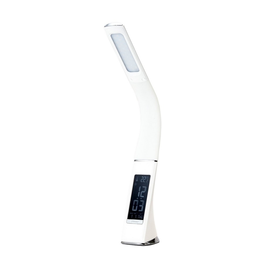 Brilagi - LED prigušiva stona lampa sa displejem PELLE LED/7W/230V bela