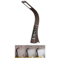 Brilagi - LED prigušiva stona lampa sa displejem PELLE LED/7W/230V braon