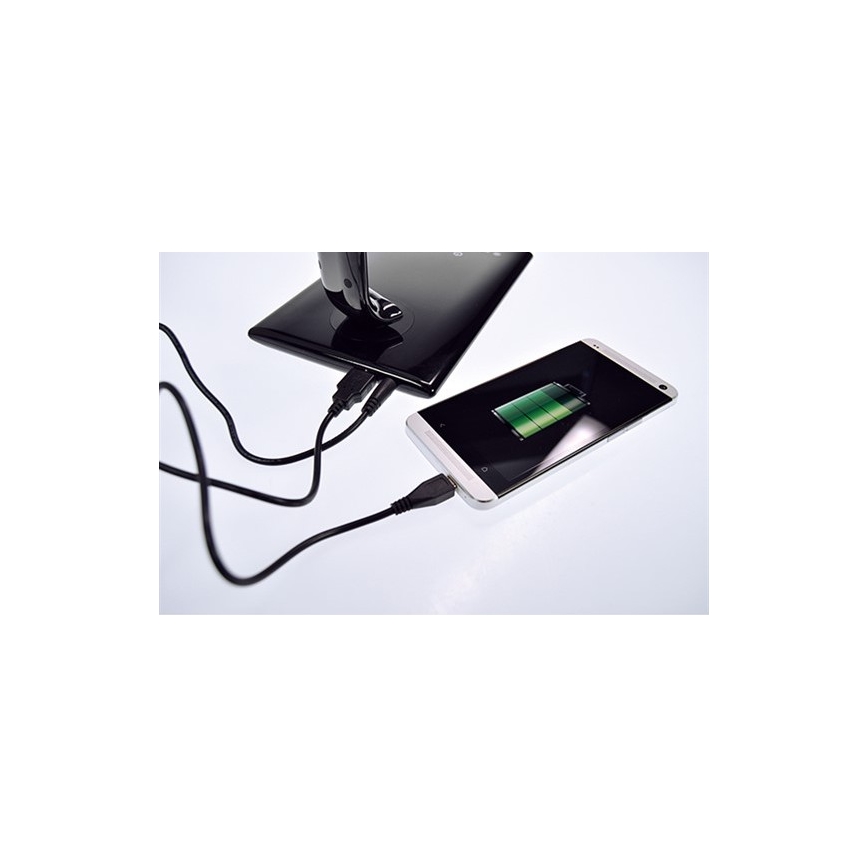 Brilagi - LED prigušiva stona lampa USB konektor LED/12W/230V bela 3000 - 6000K