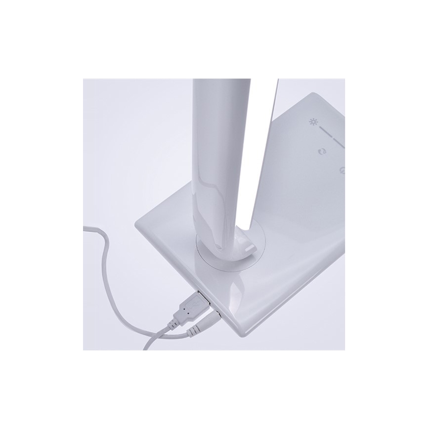 Brilagi - LED prigušiva stona lampa USB konektor LED/12W/230V bela 3000 - 6000K