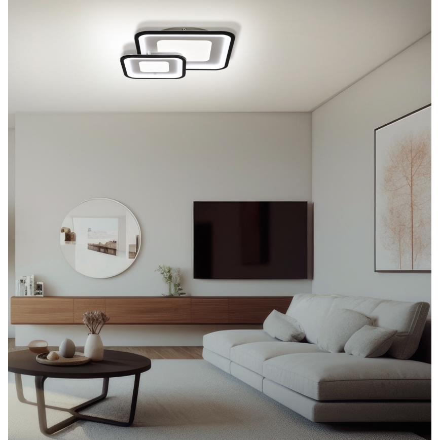 Brilagi - LED prigušiva plafonska svetiljka TANDORA LED/49W/230V 50x50 cm 3000-6000K + daljinski upravljač