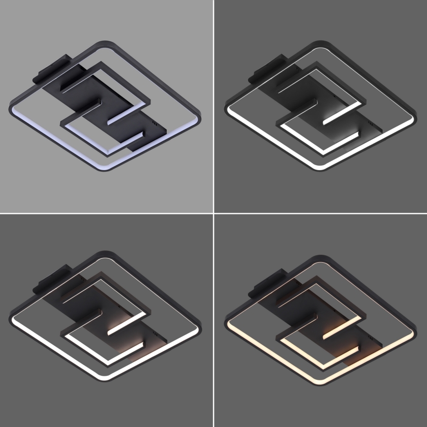 Brilagi - LED prigušiva stropna svetiljka FLARE LED/34W/230V 48x48 cm 3000-6000K + daljinski upravljač