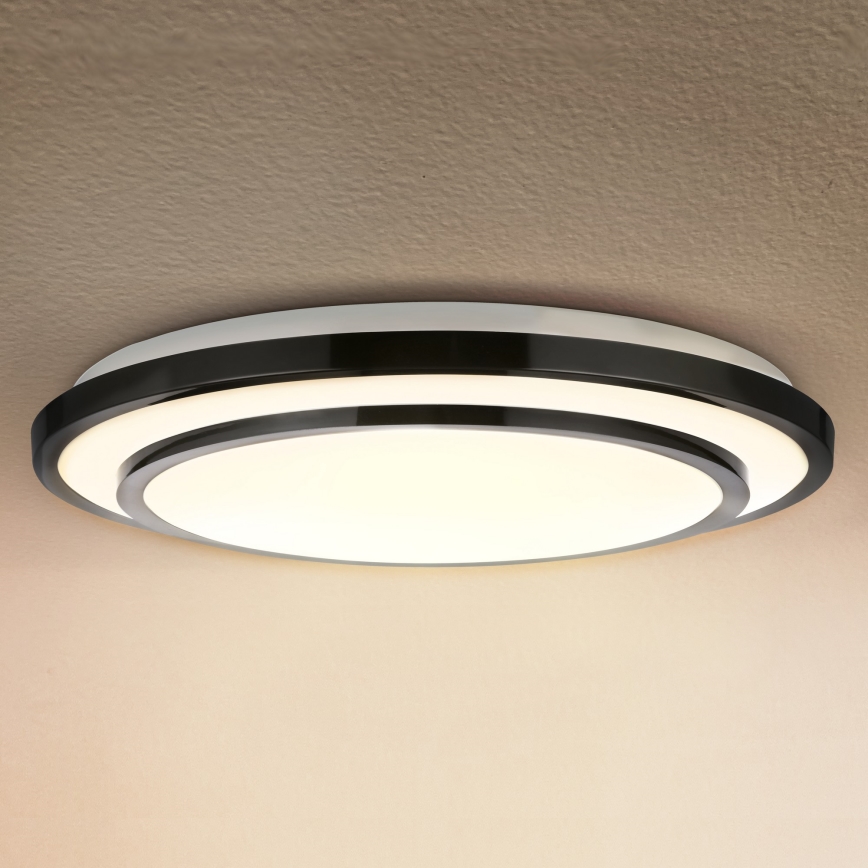 Brilagi - LED prigušiva stropna svetiljka LUCIANO LED/48W/230V 3000-6500K preč. 39 cm crna + daljinski upravljač