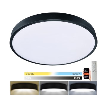 Brilagi - LED prigušiva stropna svetiljka POOL SMART LED/60W/230V 50 cm 3000-6000K Wi-Fi Tuya + daljinski upravljač crna