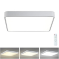 Brilagi - LED prigušiva stropna svetiljka POOL SQUARE LED/36W/230V 3000-6000K 40x40 cm bela + daljinski upravljač