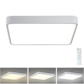 Brilagi - LED prigušiva stropna svetiljka POOL SQUARE LED/36W/230V 3000-6000K 40x40 cm bela + daljinski upravljač