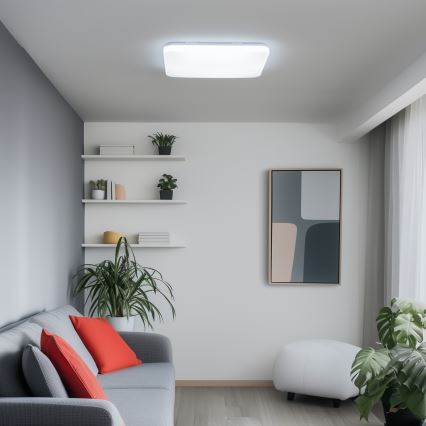 Brilagi - LED prigušiva plafonska svetiljka SMART LED/36W/230V 53x53 cm 2700-6500K Wi-Fi Tuya + daljinski upravljač