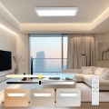 Brilagi - LED prigušiva stropna svetiljka za kupatilo FRAME SMART LED/30W/230V 30x60 cm 3000-6000K IP44 bela + daljinski upravljač