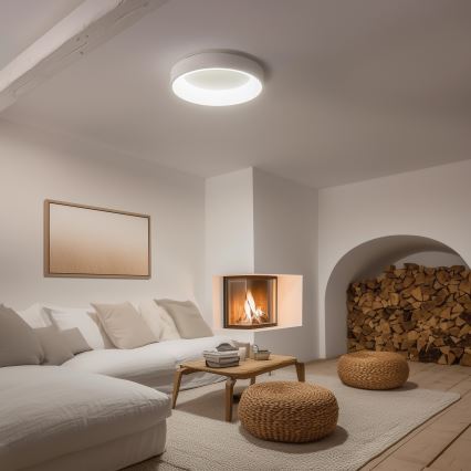 Brilagi -LED Prigušiva stropna svjetiljka FALCON LED/80W/230V 3000-6500K pr. 60 cm bijela + daljinski upravljač