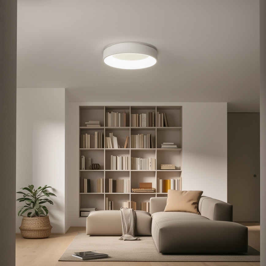 Brilagi -LED Prigušiva stropna svjetiljka FALCON LED/80W/230V 3000-6500K pr. 60 cm bijela + daljinski upravljač