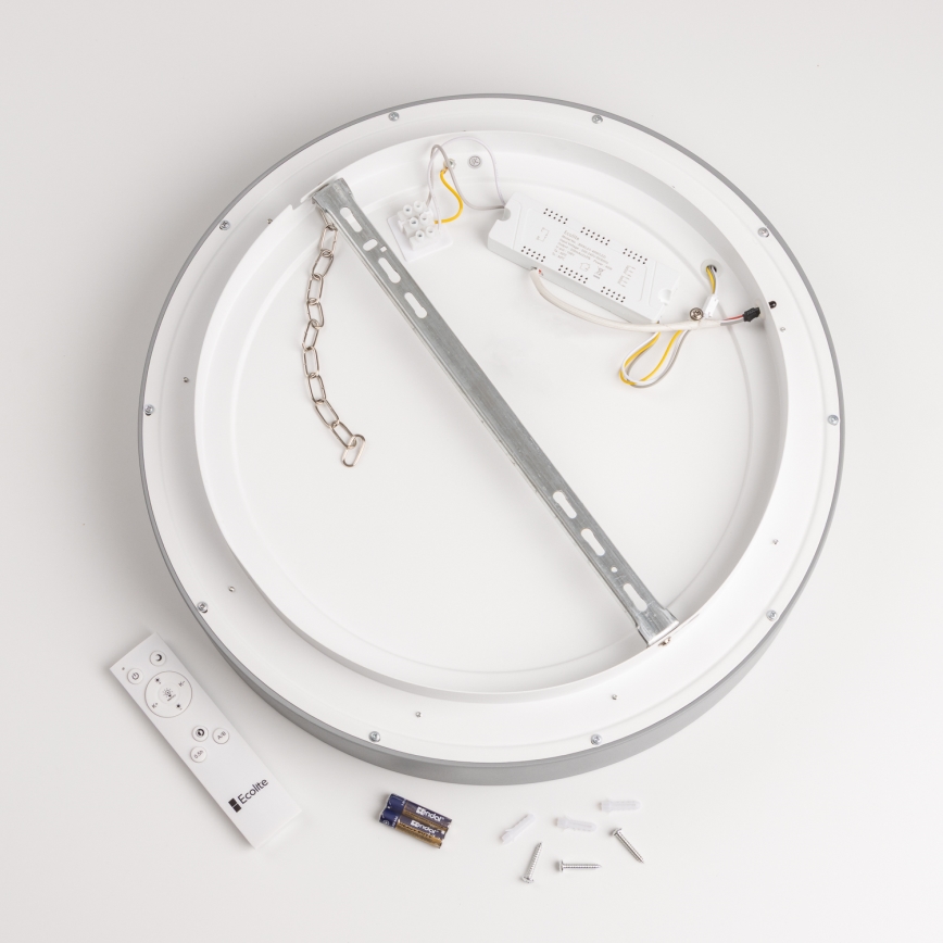 Brilagi - LED Prigušiva stropna svjetiljka FALCON LED/40W/230V 3000-6500K siva + daljinski upravljač