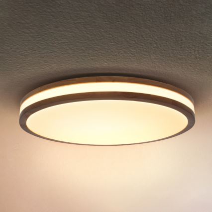 Brilagi - LED prigušiva stropna svetiljka MOLINA LED/60W/230V 3000-6500K hrast, prečnik 58 cm + daljinski upravljač
