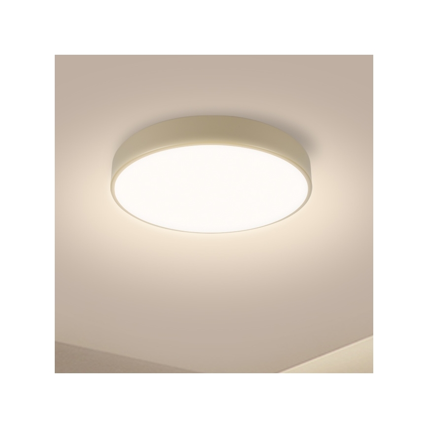 Brilagi - prigušiva LED stropna svetiljka POOL LED/36W/230V 3000-6000K prečnik 30 cm u bež boji + daljinski upravljač