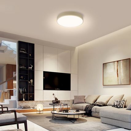 Brilagi - prigušiva LED stropna svetiljka POOL LED/36W/230V 3000-6000K prečnik 30 cm u bež boji + daljinski upravljač