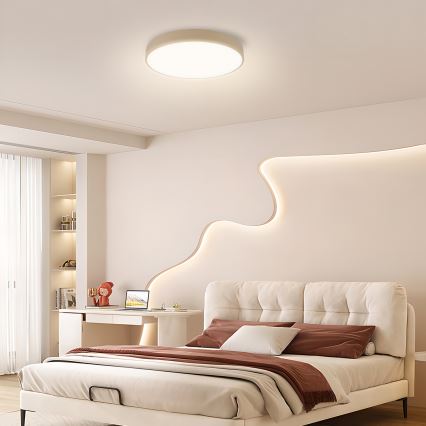 Brilagi - LED prigušiva plafonska svetiljka POOL LED/48W/230V 3000-6000K prečnik 40 cm bež + daljinski upravljač