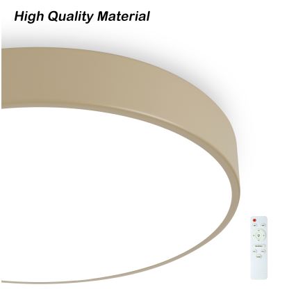 Brilagi - LED prigušiva plafonska svetiljka POOL LED/60W/230V 3000-6000K preč. 50 cm bež + daljinski upravljač